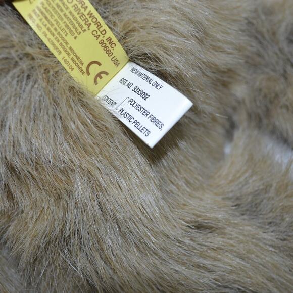 Miyoni by Aurora Sloth plush brown faux fur Stuffed Animal - Picture 8 of 13